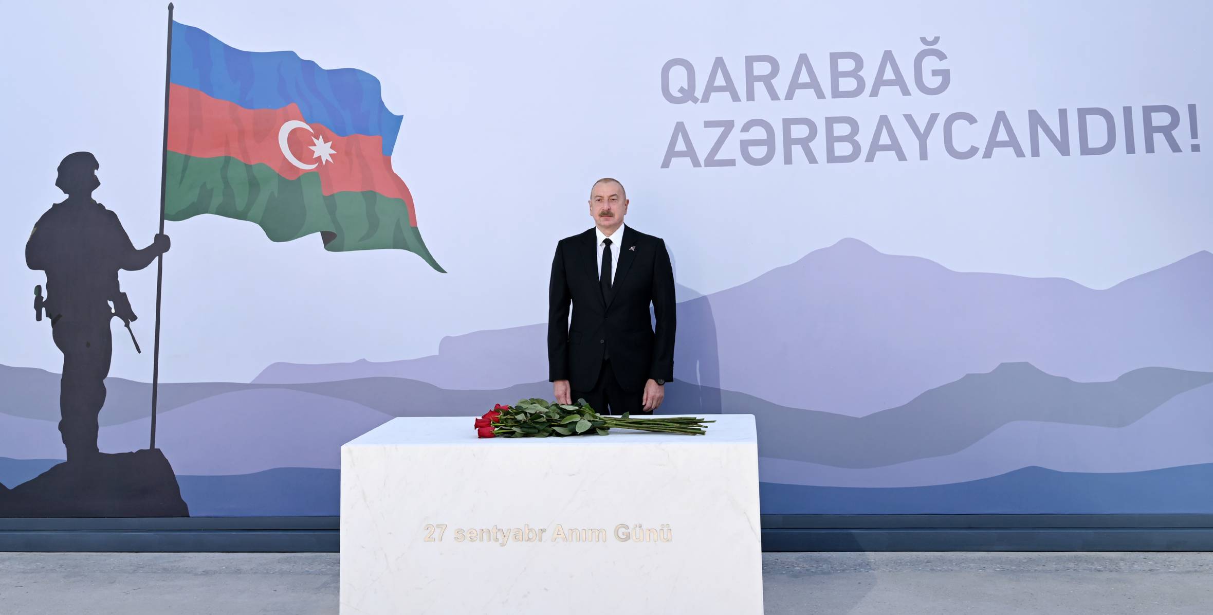 Prezidenti İlham Əliyev Bakıda inşası davam etdirilən Zəfər parkında olub.