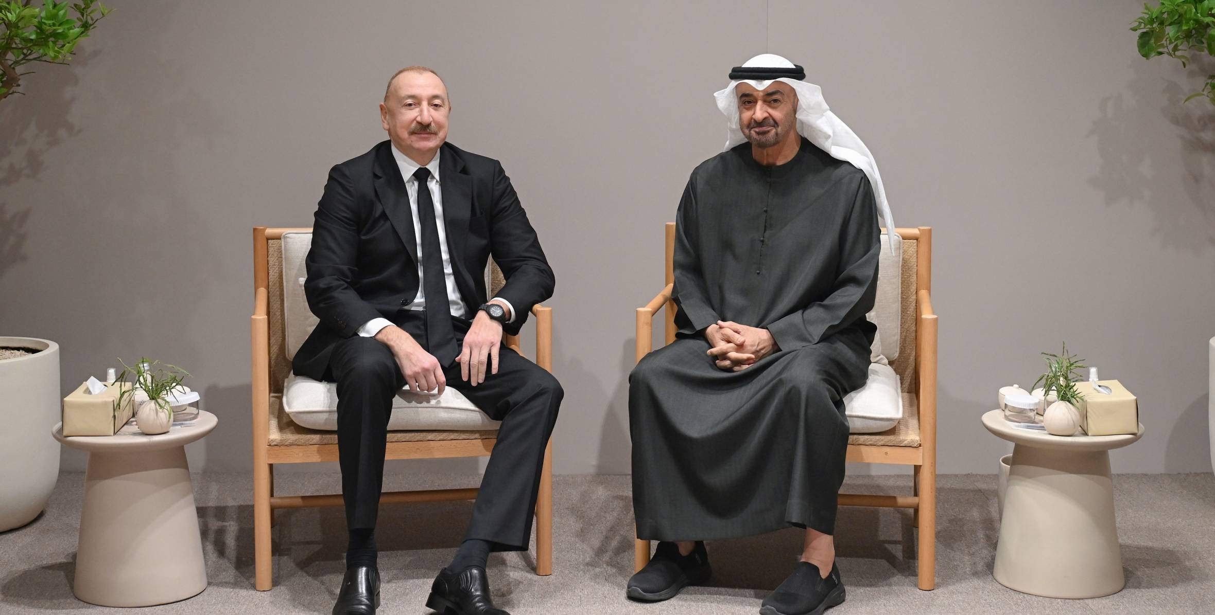 Əbu-Dabidə İlham Əliyevin Birləşmiş Ərəb Əmirliklərinin Prezidenti ilə görüşü olub